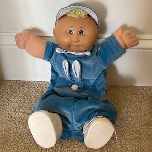 Baby boy blue cabbage patch doll